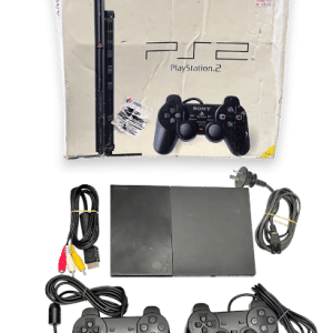 PS2 Slim Console Bundle (Console + 2 Controllers + Cables)