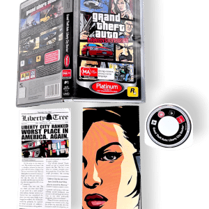 Grand Theft Auto: Liberty City Stories (Sony PSP) COMPLRTE w/ MAP + MANUAL