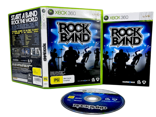 Genuine Rock Band Wireless Xbox 360 Guitar + Game BUNDLE - Image 3