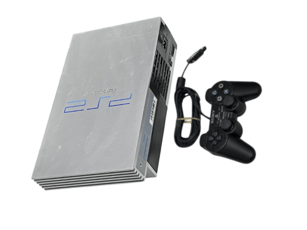 RARE SILVER PS2 CONSOLE Phat Fat PS2 + Genuine SONY Controller - Image 4
