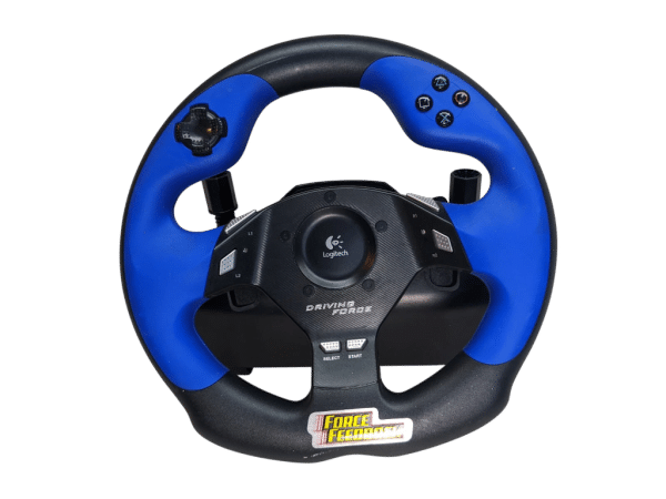 Logitech Driving Force Racing Wheel (PS2/PC) *BOXED* - Image 3