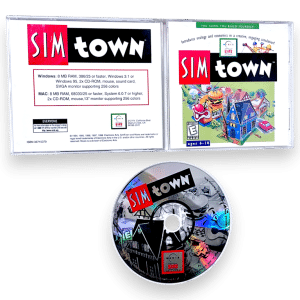 SimTown - PC/Mac CD-ROM *MINT COMPLETE*