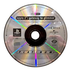 Spyro 2: Gateway to Glimmer Platinum PS1 Disc Only