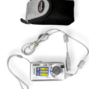 Sony Cyber-shot 6.0MP Digital Camera with Lowepro Case and USB Cable