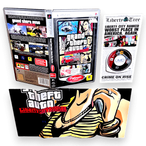 Grand Theft Auto: Liberty City Stories - PSP MINT COMPLETE w/ MAP