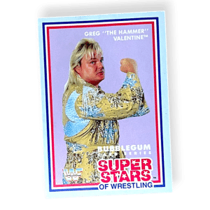Greg "The Hammer" Valentine - WWF Superstars of Wrestling Trading Card