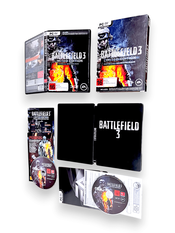 Battlefield 3 Limited Edition: (PC) BOXED STEEL EDITION *MINT COMPLETE* - Image 2