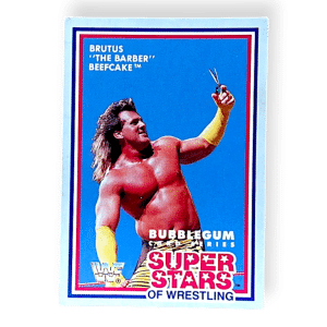 Brutus Beefcake 1989 WWF Superstars of Wrestling Card