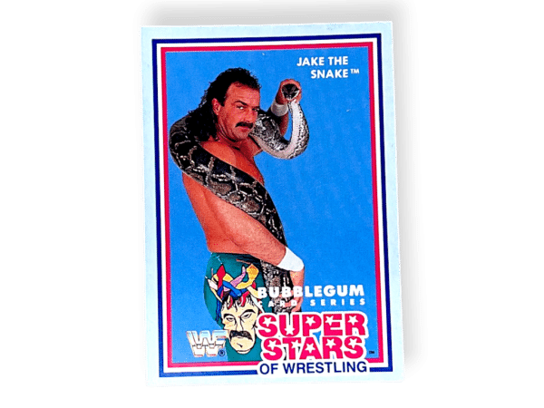 Jake 'The Snake' Roberts 1989 WWF Superstars of Wrestling Card - Image 3