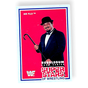 Mr Fuji 1989 WWF Superstars of Wrestling Card