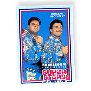 The Fabulous Rougeu Brothers 1989 WWF Superstars of Wrestling Card