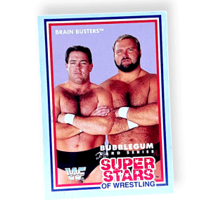 The Brain Busters WWF Superstars of Wrestling Card