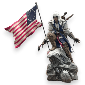 Assassin’s Creed III Connor Statue with American Flag