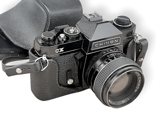 Chinon CX 35mm SLR Film Camera + Auto Chinon 55mm f/1.4 Lens - Image 2