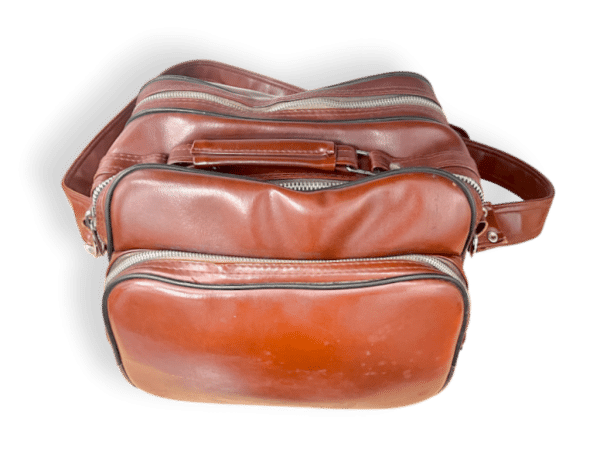 Vintage Brown Padded Camera Shoulder Bag (LARGE) - Image 4