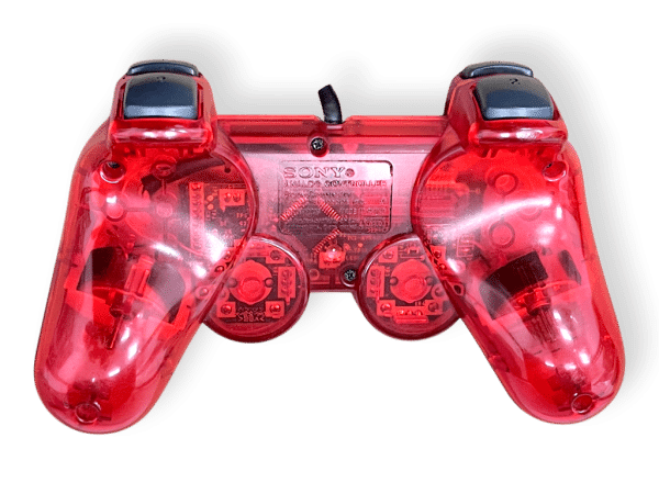 SONY PS2 Controller Dualshock (GENUINE TRANSLUCENT RED) - Image 2