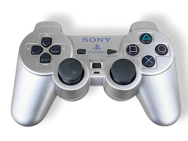 Genuine SONY PS2 Dualshock Controller PlayStation 2 SILVER