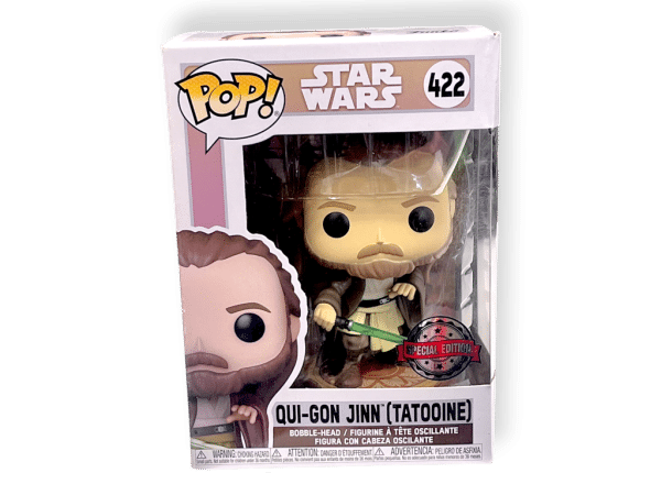 Funko Pop! Star Wars – Qui-Gon Jinn (Tatooine) #422 Special Edition - Image 2