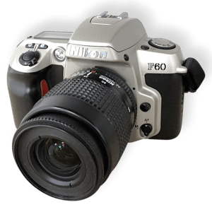 Nikon F60 35mm SLR (Silver) with 28-80mm Nikkor Lens