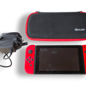 Nintendo Switch Console with Neon Joy-Con, Charger and Carry Case