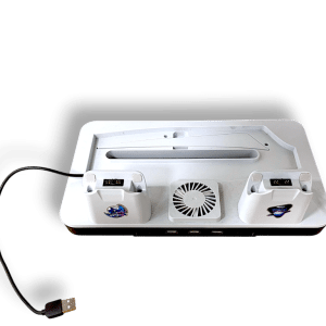 Nintendo Wii Cooling Stand with Dual Remote Charging Docks and USB Hub