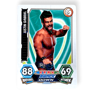 Justin Gabriel Trading Card (WWE Slam Attax)