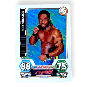 Kofi Kingston Variant Trading Card (WWE Slam Attax)
