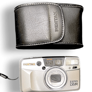 Pentax Espio 135M film camera with case