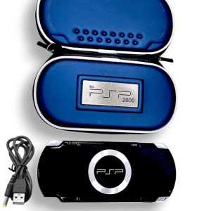 SONY PSP Slim 2002 (Excellent) + Charger + Mem Card + Case