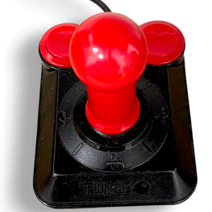Retro Joystick - Red Three-Lobed Handle