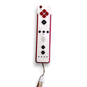 White and Red Wii-Compatible Remote Controller