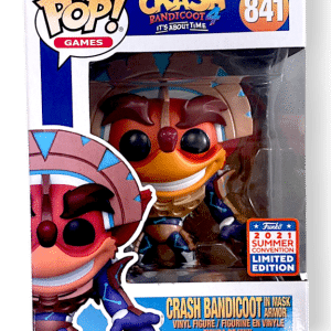 Funko Pop! Games: Crash Bandicoot in Mask Armour #841 – 2021 Summer Convention Limited Edition