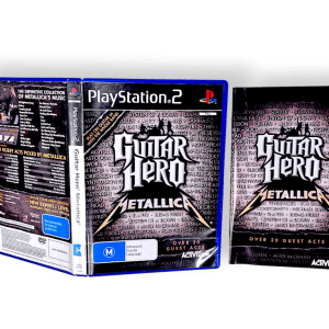 Guitar Hero: Metallica (PS2 CASE/COVER/MANUAL/ No Disc)