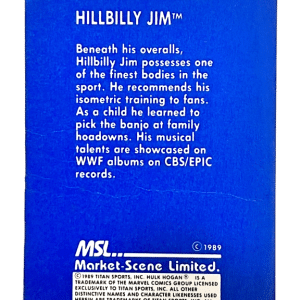 Hillbilly Jim - 1989 WWF Superstars Series 2 #20/20