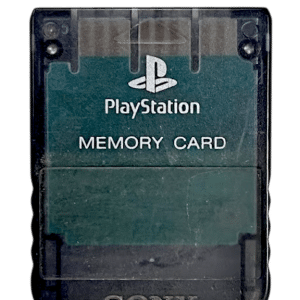 Genuine Sony PS1 Memory Card TRANSLUCENT BLACK (SLATE GREY)