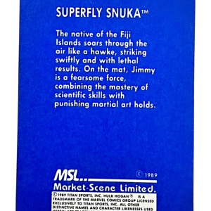 Superfly Snuka - 1989 WWF Superstars Series 2 #16/20